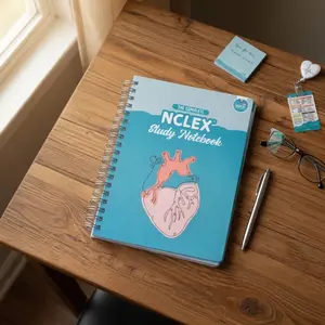 NCLEX Study Planner & Review Guide | NGN Nursing Study Book, Practice Questions & Study Calendar