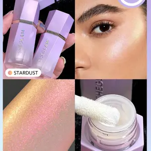 SHEGLAM Chroma-Glow Bloom Liquid Highlighter - Color Changing Gel Cream Multichrome Highlighter