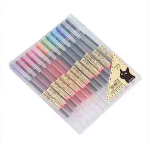 Japanese ColorBurst Gel Pen Set – 12 Vibrant Colors, Perfect for aesthetic notes, journaling, doodling, planning, scrapbooking, study highlights, creative lettering, and adding color to your everyday routine.
