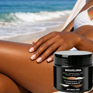 Natural Bronzing Cream, Moisturizing Tanning Cream for All Skin Types, Paraben-Free, Low Irritation Formula, Instant Facial and Body Bronzer, Enhances Skin Radiance