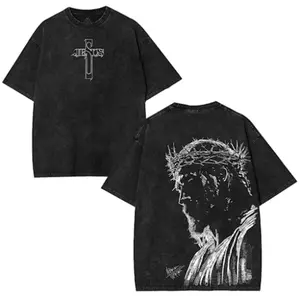 Jesus Jojo PumpCover shirt, Embroidered Cross, jesus jojo hoodie Menswear gift oversized gym t shirts Anime Manga TShirt graphic tee Fabric t shirt