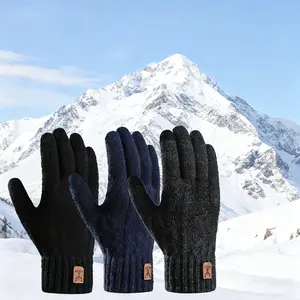2-pack alpaca wool gloves, touchscreen compatible, warm and stylish, hand washable, non-woven, stretch closure, suitable for office, travel, cycling and holiday events - a fall/winter essential. upgrade