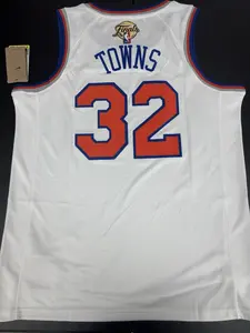 KAT Towns #32 New York 2026 Finals White Home Jersey, Gift For Fan, Road to Champion