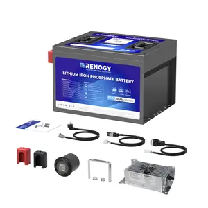 Renogy 48V 105Ah Golf Cart LiFePO4 Battery with 52-Mile Range and 400A Peak Output, Lithium Battery Kit with 20A Charger for Golf Carts and Buggies