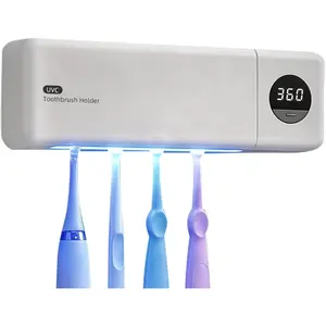 Cleaning Rack - Rechargeable   Cleaner with Lighting, Cleaning, and Drying Functions - Bathroom Wall-Mounted Cleaning and Drying Rack
