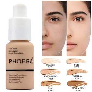 Explosive Press Type Oil Control Natural Color Matte Concealer Foundation Cream, Lightweight & Concealing, Long Lasting Matte Foundation Makeup for Control Concealer