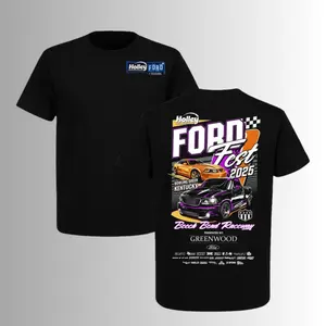 Holley Ford Fest 2025 T-Shirt, 2 Sides, Mustang SVT Lightning Racing Graphic Tee