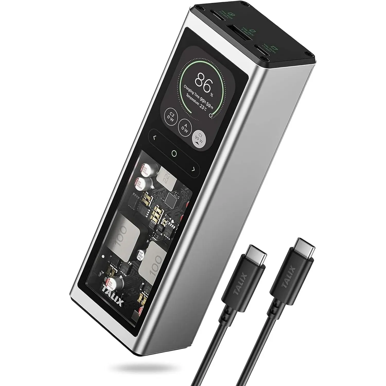 TALIX 140W Power Bank, 20000mAh Laptop Power Bank, PD 3.1 Fast Charging Portable Charger with 3 Ports, Digital Display, Battery Pack for MacBook, Lenovo, Dell, iPhone, Samsung, TSA Approved