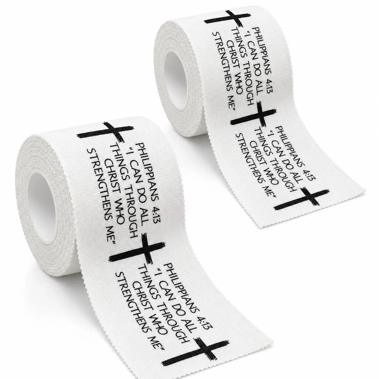 2026 Cross Tape Christian Cotton Athletic Tape, 2in x 23ft Sports Wrap Wrist Support, Football Accessories for Soccer, Gymnastics, Christian Church Gifts enhance elastic kinesiology