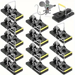 5-10 professional mousetraps-highly sensitive, reusable and safe, suitable for home, kitchen and garden, Home Pest Control | durable ABS indoor mousetraps.