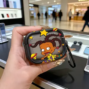 Cartoon Susies Carmichaels Protective Case Cover for Apple AirPods 1/2/3/4/pro/pro2, Tpu Texture, Lightweight & Durable, Anti-Scratch, Shockproof, Accessories