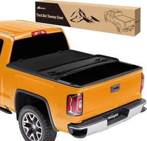 Nilight Soft Tri-Fold Truck Bed Tonneau Cover, Pickup Truck Cover, Compatible with 1999-2006 Chevy Silverado/GMC Sierra 1500, 2500 HD, 3500 HD (6.6ft Bed) Car Protector, Truck Bed Covers