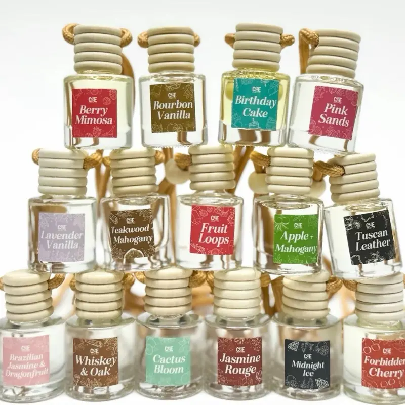 Premium Scented Car Air Freshener - Long Lasting Car Diffuser - Last 60+ Days - Safe Non-Toxic - Stylish Compact Design - Berry Mimosa Flavor