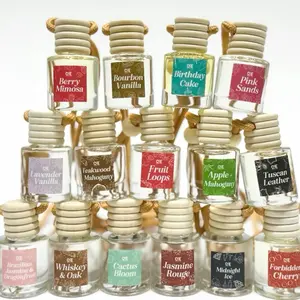 Premium Scented Car Air Freshener - Long Lasting Car Diffuser - Last 60+ Days - Safe Non-Toxic - Stylish Compact Design - Berry Mimosa Flavor