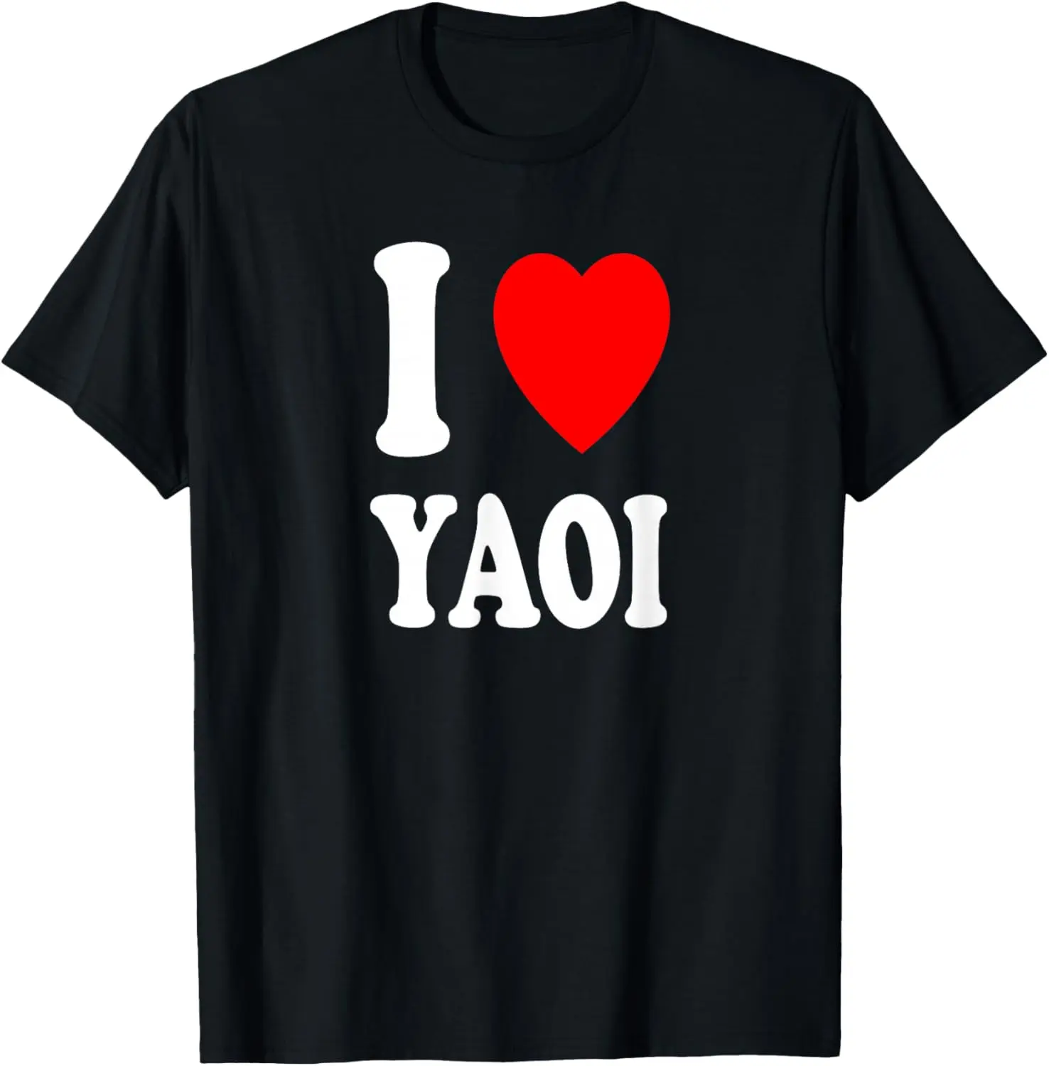 I Heart (Love) Yaoi Manga Japanese Artwork Art Illustration T-Shirt Pure Cotton Graphic Tees Menswear Top: Gifts for Men & Women Fitness Shortsleeve