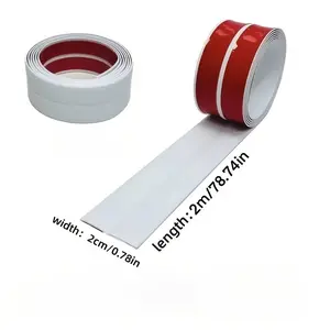 Self-Adhesive Wall Decor Strip, Flexible PVC Corner Decoration, Bathroom Kitchen Sink Bathtub Tile Floor Edge Protection