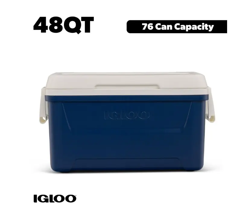 Igloo 48 QT Laguna Hard Sided Ice Chest Cooler, Navy