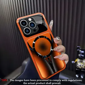 Luxury Light Aesthetic Magsafe Case Anti-Scratch Magnetic Glass Cover for iPhone 17/16/15/14/13/12/11 Pro Max --995