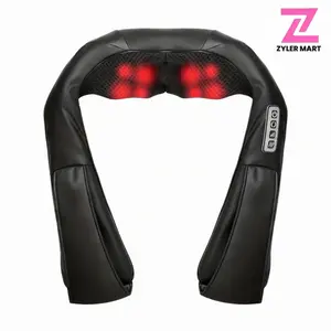 Massage Pillow for Neck Comfort | Pain Relief, Home, Office, and Car Use Neck & Shoulder Massager with Heat – Deep Kneading Back, Leg & Foot Muscle Relaxer, Pain Relief Gift for Men & Women Plug, Adults