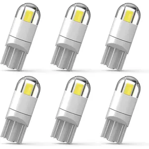 194 LED  Bulb, 1.5W, White, 360  Lighting, 100 Lm/Bulb, 12V DC, 3030 Chipset, Direct Replacement for T10 Wedge Type