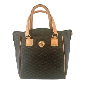 Misty Milan Monogram  Genuine Leather Tote Bag  [Made in Italy]