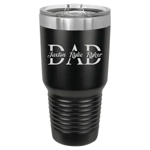 Custom Engraved DAD Gifts - Flashlight, Keychain, Tumbler, or Wallet Customized With Children's Names Leave Order Note Or Message With Names For Customization