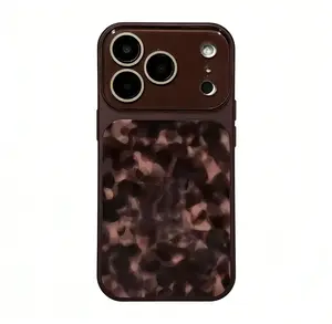Leopard Print Full-Cover Case | iP13-17 Pro Max Stylish TPU Anti-Drop Cover