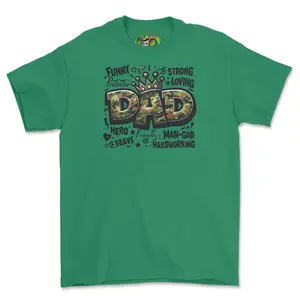 Funny Dad T-Shirt - Fitted Short Sleeve Crew Neck Casual Summer Tee for Men