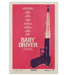 Baby Driver Poster, home decoration poster, office decoration poster