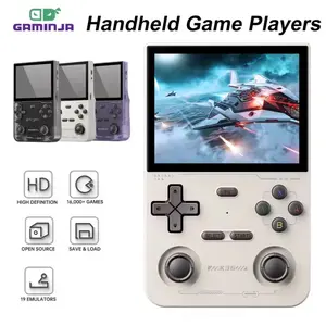GAMINJA K36 Handheld Game Console 3.5Inch IPS 640x480 Screen 64GB Storage 19 Emulators Portable Gaming Player for On-The-Go Enthusiasts Compact Protection