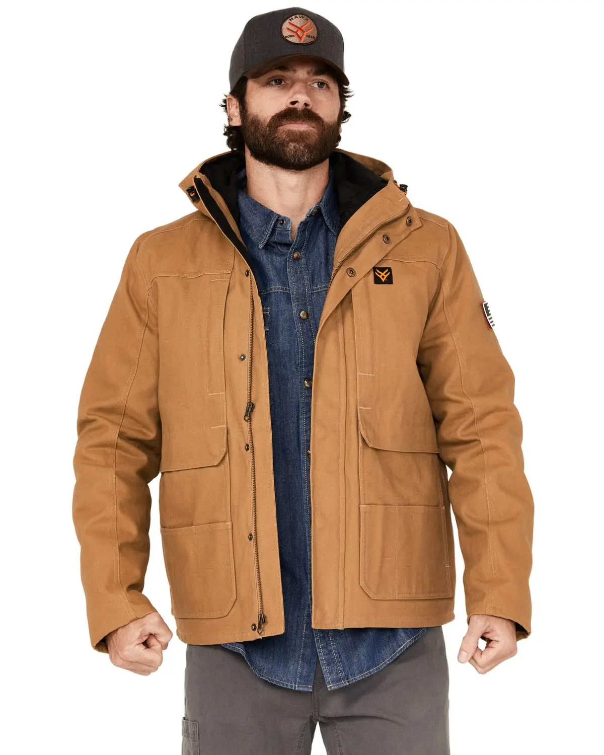 Hawx Men's Men'S Ashland 2 In 1 Zip-Up Jacket - Hxfa24o8-Tan