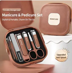 Portable Splash-Proof Nail Clipper Set, Beauty Manicure NailClipper Set, Manicure Tool Set, Complete Set