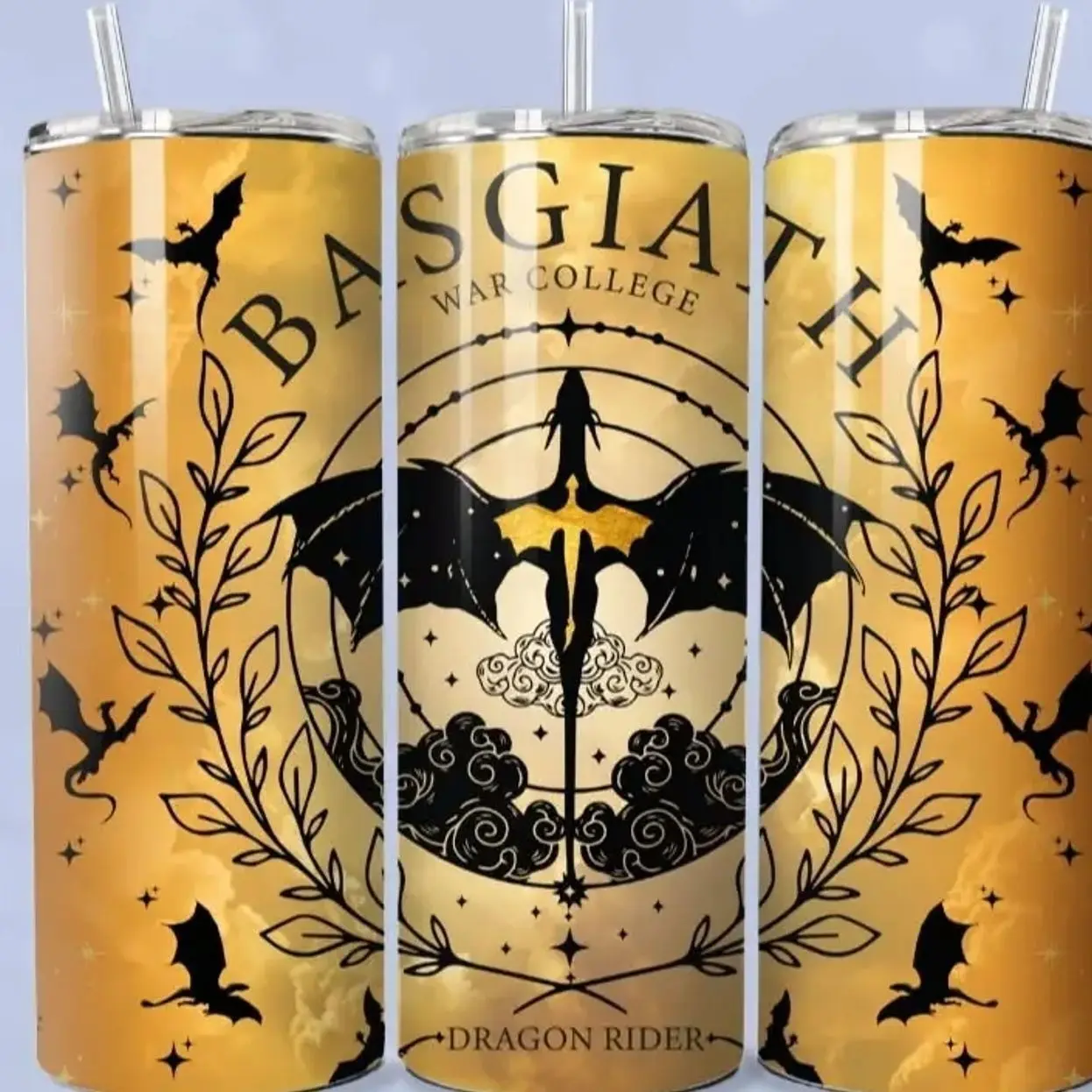 20 oz Skinny Tumbler - Fourth Wing 3