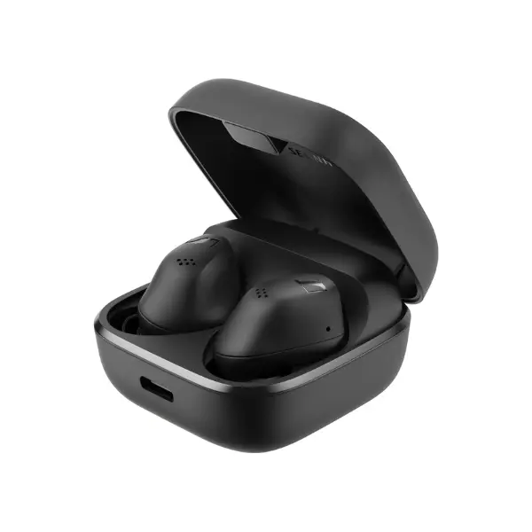 Sennheiser ACCENTUM True Wireless Earbuds - Crystal-Clear Sound with Hybrid ANC, Ergonomic Design, 28-Hour Battery Life, Touch Interface and Dual Mic Call Quality - Black
