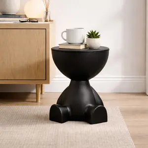 Cute Round End Table With Hidden Storage, Versatile Sofa Side Table Or Nightstand As A Gift, Ideal For Small Rooms, Stylish Gift For Home Lovers, Installation Tools Included, Decorations