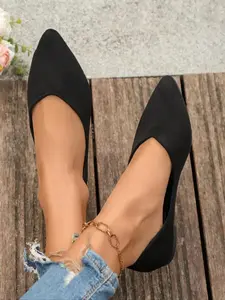 Women's Flat Sole Loafers, Light Pointed Toe Commuter Shoes, Comfortable Office Footwear, Suitable for All Seasons