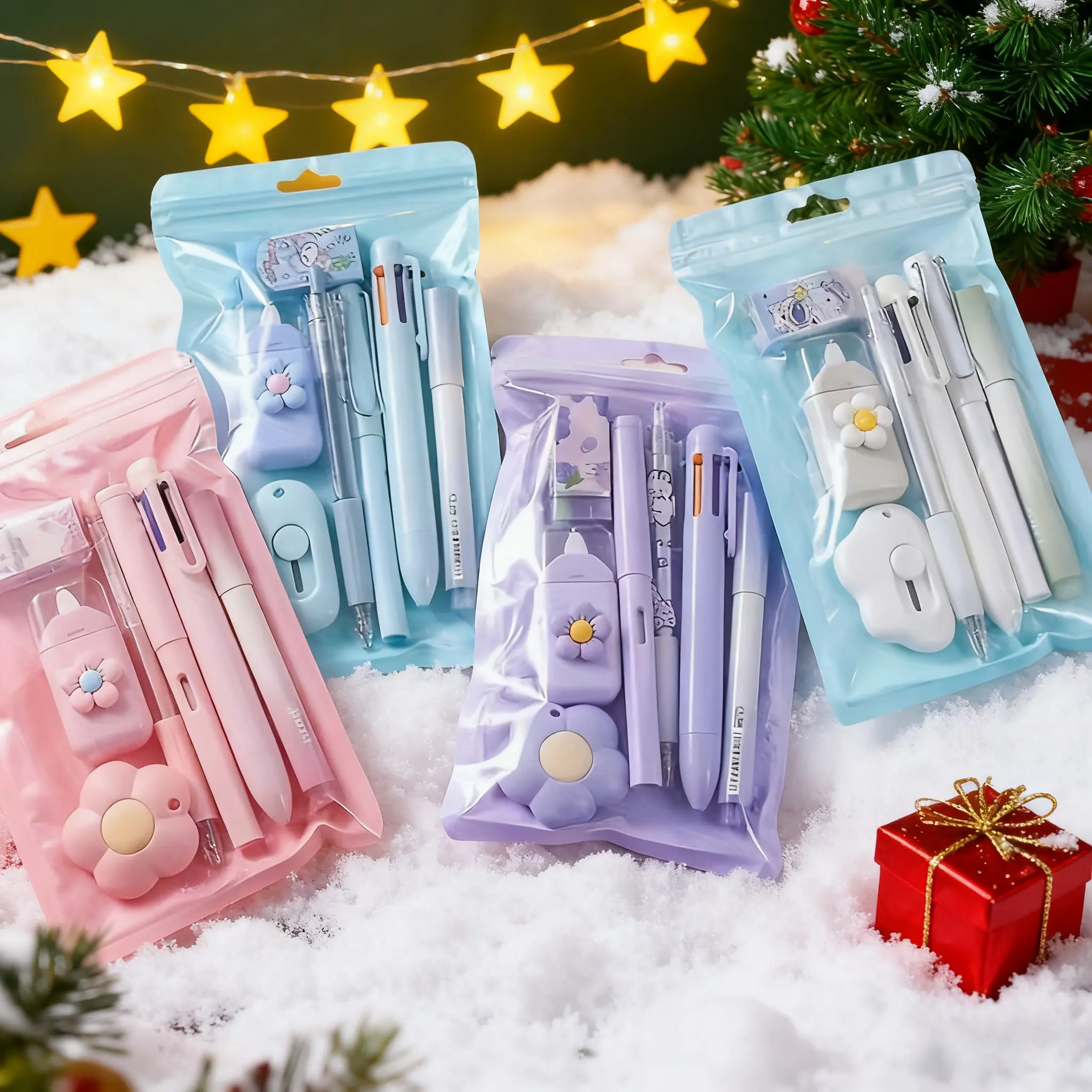 1 Set of Cute Stationery Gift Box - Durable and Versatile Stationery Set, Perfect for Students, Christmas Gift, Pen Set, School Supplies