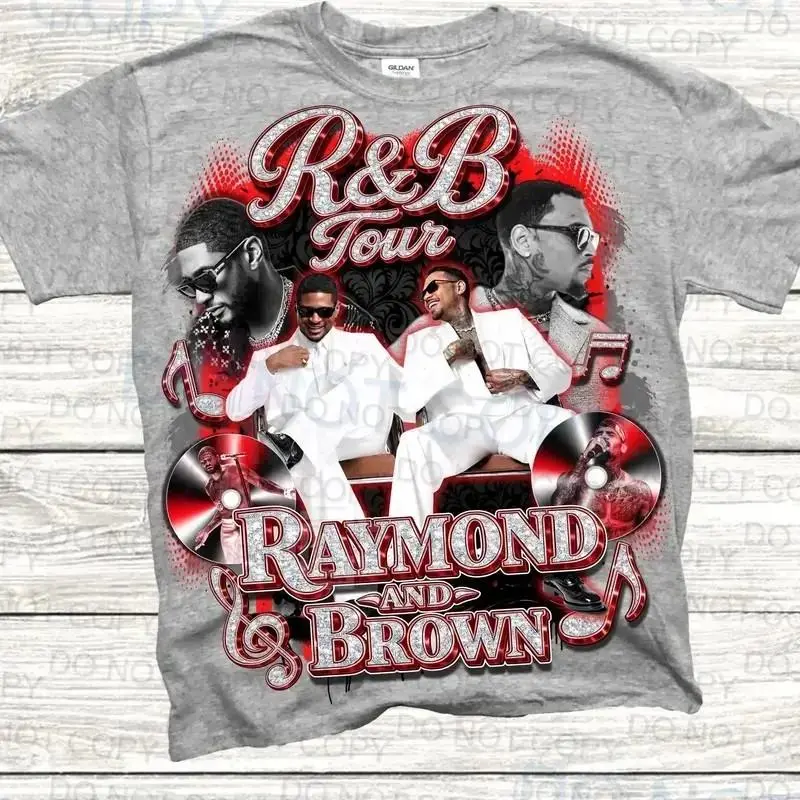 Retro R&B Tour Singer Inspired Graphic Unisex Streetwear Crewneck T-Shirt - Premium Soft Cotton Blend Comfort Fit Casual Concert Outfit Top, Perfect Gift for Hip Hop and Soul Music Lovers