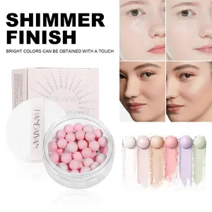 HANDAIYAN 5-Color Finishing Powder Pearls - Oil Control & Brightening Loose Setting Powder for All Day Glow Cosmetic