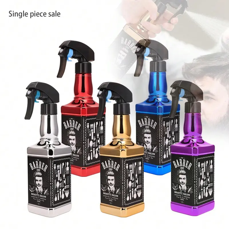 500ml Hair Fine Mist Sprayer, 1 Count Single Piece Sale Hair Styling Spray Bottle, Hairdressing Spray Bottle for Beauty Salon Barber Shop, Heatless Styling Tool for Home Use, Salon Equipment, Hair Products, Salon Supplies