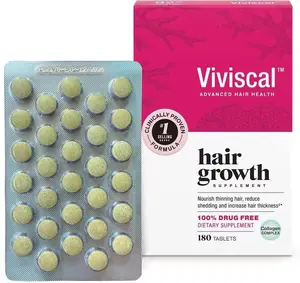 New Viviscal Hair Growth Supplement for Women 180 Tablets Daily Nutritional Support - 3 Month Supply