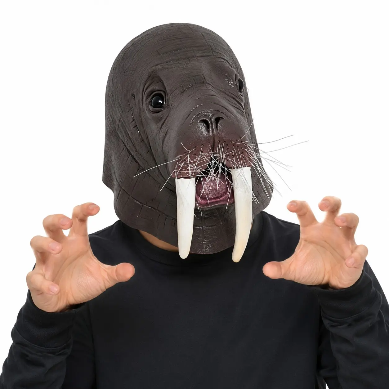 Realistic Animal Mask, Latex Mask, Vivid Walrus Masks, Sea Lion Headgear, Seal Design, Party Props, Carnival Role-Play, Masquerade Costume, Party Accessories
