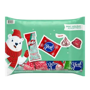 Hershey's Christmas Mint Flavored Candy Assortment 83.82 oz with KitKat & York Bonbon Snacks for Festive Treats
