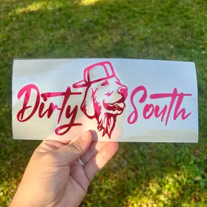 DirthSouth Dog Decal, Multiple Sizes and Colors
