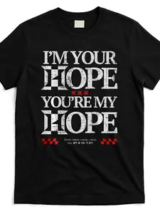 Hope on Stage 2 Sides T Shirt Same Style for Men and Women 2025 Summer Short-sleeved Printed T-shirt Pure Cotton 220G