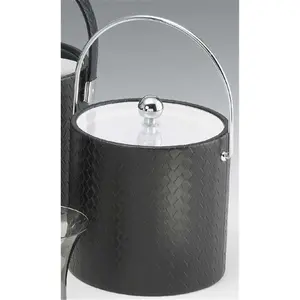 Kraftware  San Remo Eclipse 3 Quart Ice Bucket with Bale Handle and Lucite Cover