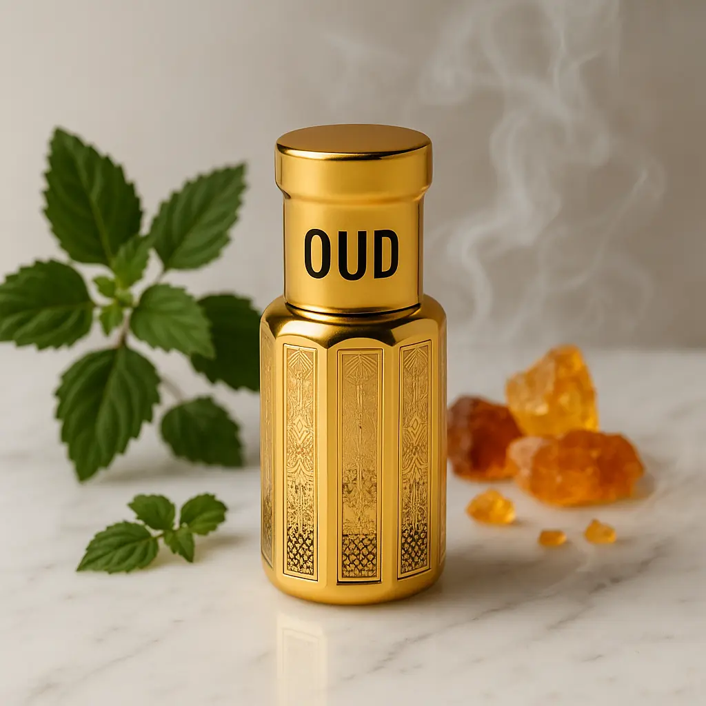 Dahab Aromas Oud Perfume Oil, Long-Lasting Alcohol-Free Woody Blend - Unisex Fragrance with Patchouli, Amber & Musk, Aromatic Woody Scent, Amber Warm Spicy, Adults, Oud Unisex Fragrance