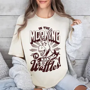 Shrek Donkey T-shirt, In The Morning I'm Making Waffles Shrek Shirt, Donkey Shirt, Shrek Donkey Gift