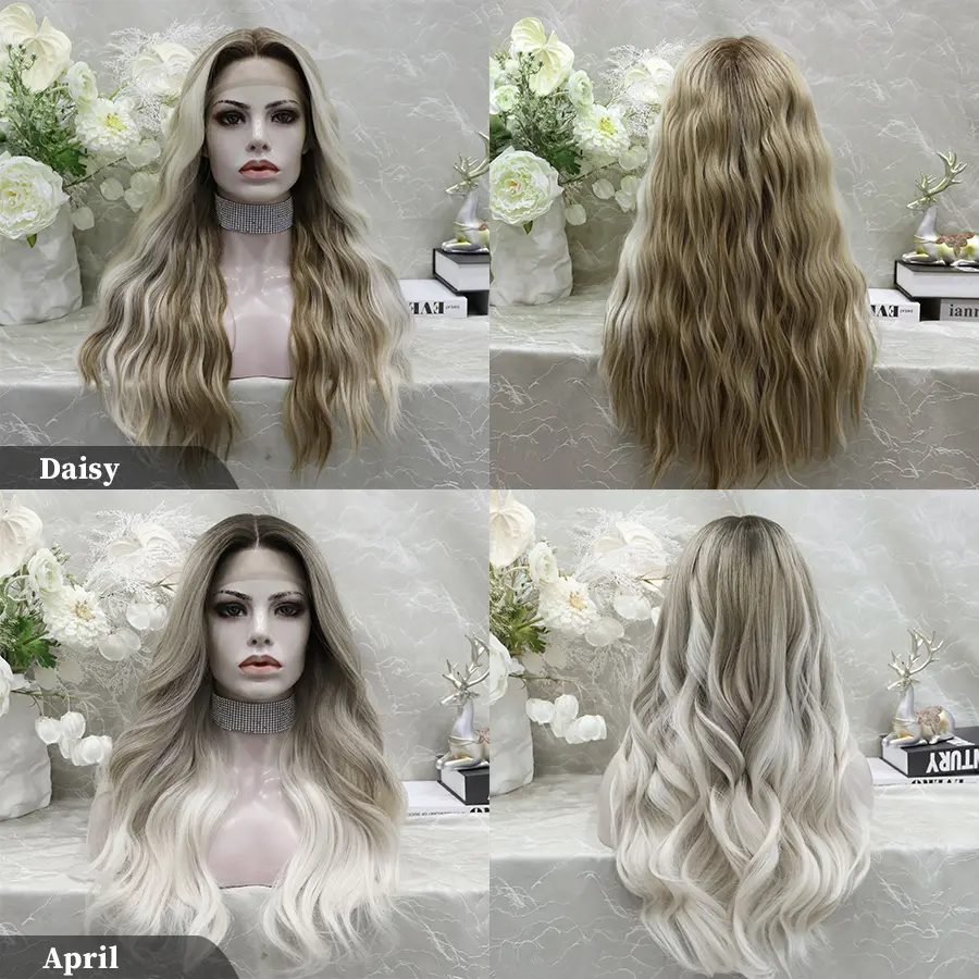 IMstyle 3 Wigs Box -2 T Part Lace Wigs+1 Free Parting Wig Beginner Friendly Daily Wear Lace Front Synthetic Wig