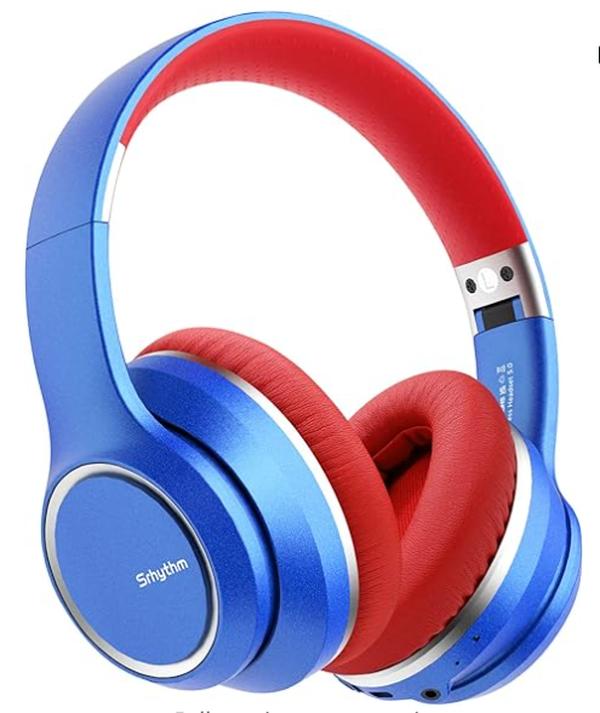 NC15 Noise Cancelling Headphones Bluetooth Over-Ear Headset with Mic for Teens, Adults Online Class/Home Office/TV/PC/Phone